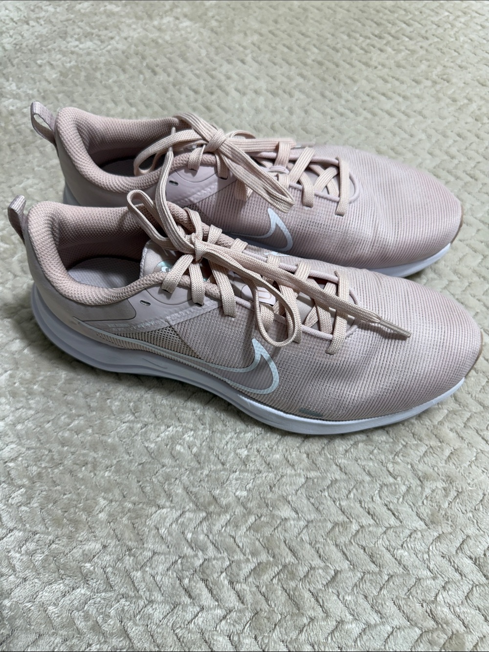 Nike Women’s Athletic Sneakers in Blush Pink and White